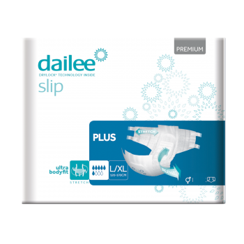 4x30 Dailee Slip Premium Plus  L/XL, 6 Tropfen Inkontinenz Windeln