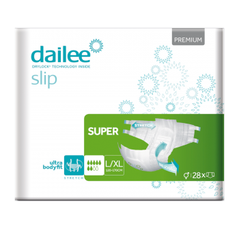 4x30 Dailee Slip Premium Super M, 7 Tropfen Inkontinenz Windeln