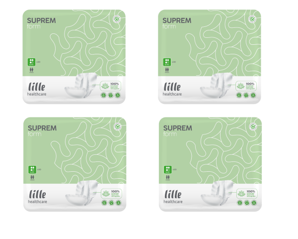 LILLE Suprem Fit Medium Super Plus Slips Windeln 4 x 22 Stück