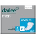 15 Dailee Men Premium Level 3 anatomische Vorlage mit Klebestreifen
